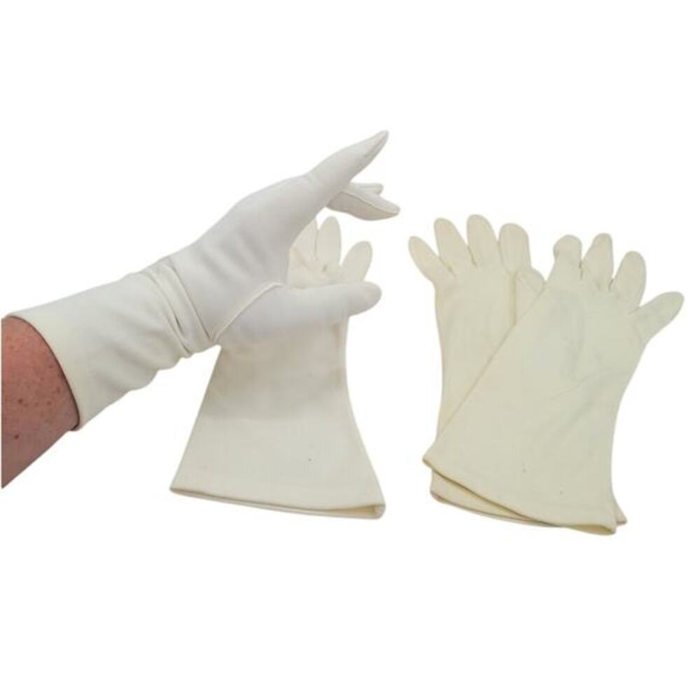 Lot 2 Pairs Vintage White Nylon Ladies Coat Length Dress Gloves 1 J.C. Penney‎
